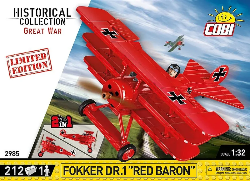 2985 Fokker Dr.1 Red Baron - Limited Edition de COBI – photo d’ambiance 2 sur 4