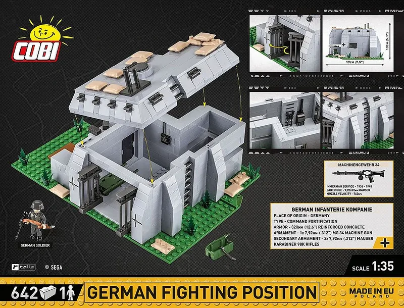 3043 German Fighting Position de COBI – photo d’ambiance 4 sur 4