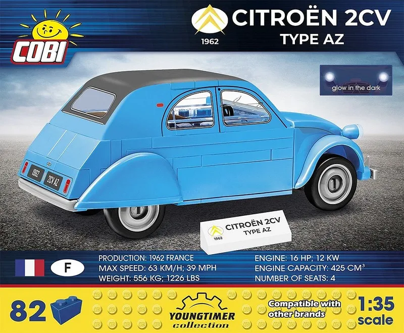 24511 Citroen 2CV Type AZ 1962 de COBI – photo d’ambiance 3 sur 4