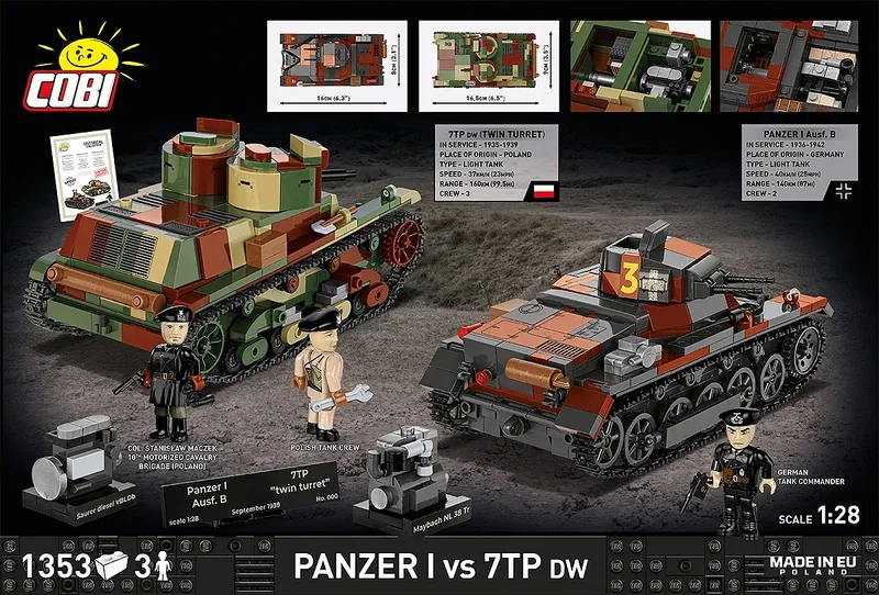 2659 Panzer I vs 7TP DW (September 1939) - Limited Edition de COBI – photo d’ambiance 4 sur 4