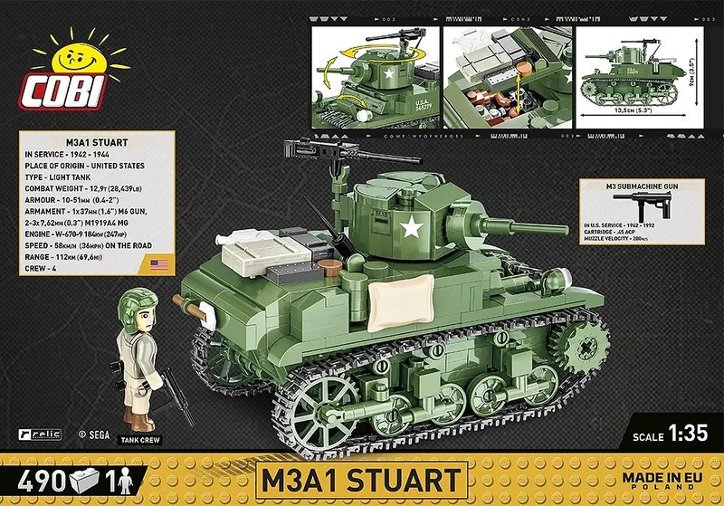 3048 M3A1 Stuart de COBI – photo d’ambiance 3 sur 4