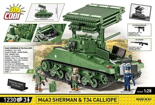 2569 M4A3 Sherman & T34 Calliope - Executive Editon fra COBI – miljøbillede 3 af 4