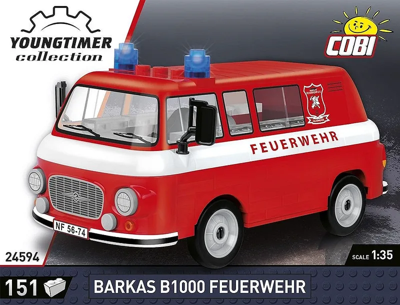 24594 Barkas B1000 Feuerwehr fra COBI – miljøbillede 2 af 4