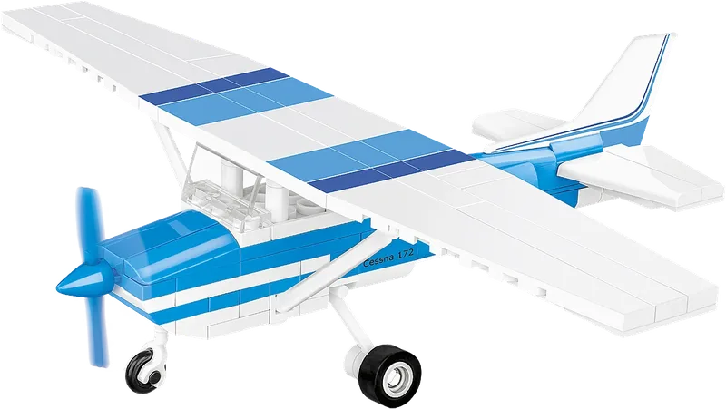 26622 Cessna 172 Skyhawk-White-Blue by COBI – product photo 1 of 4