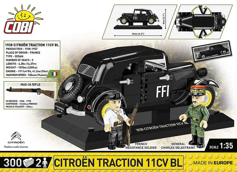 2265 Citroen Traction 11CVBL - Executive Edition by COBI – interior photo 4 of 4