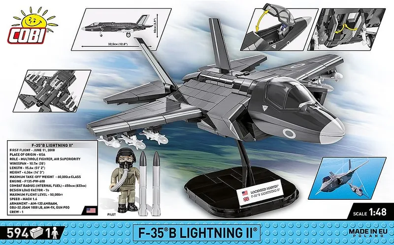 5830 F-35B Lightning II Royal Air Force by COBI – interior photo 4 of 4