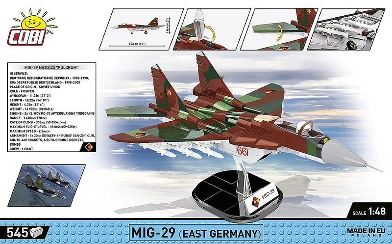 5851 MiG-29 (East Germany) by COBI – interior photo 4 of 4