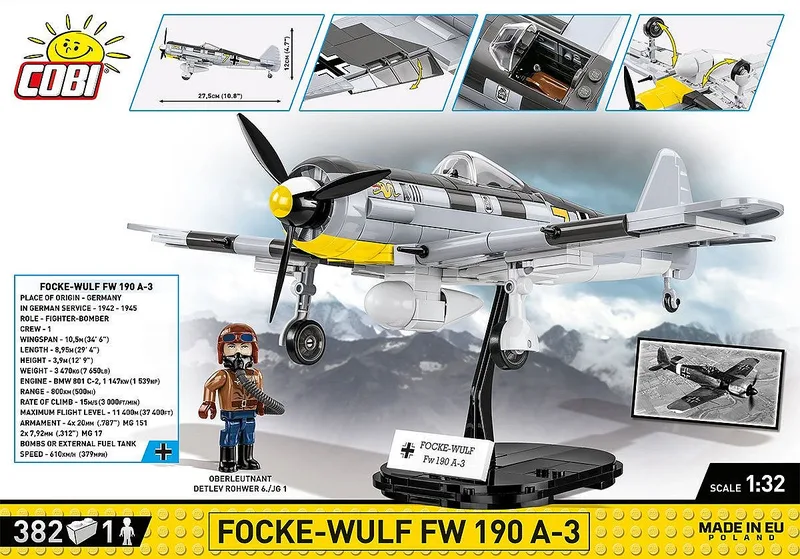 5741 Focke-Wulf FW 190-A3 de COBI – photo d’ambiance 4 sur 4