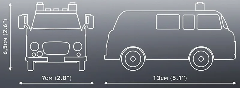 24594 Barkas B1000 Feuerwehr fra COBI – miljøbillede 4 af 4