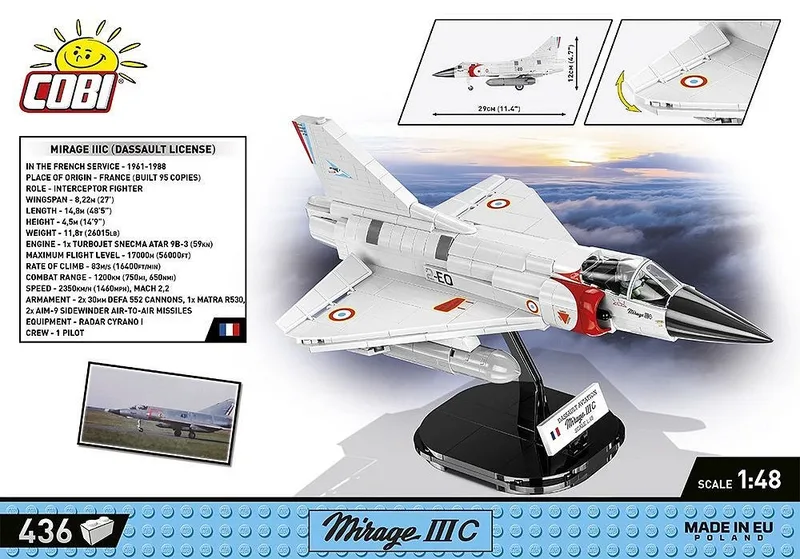 5826 Mirage IIIC Cigognes by COBI – interior photo 3 of 4