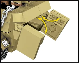 3049 Sd.Kfz. 251 Ausf.D fra COBI – produktbillede 4 af 4