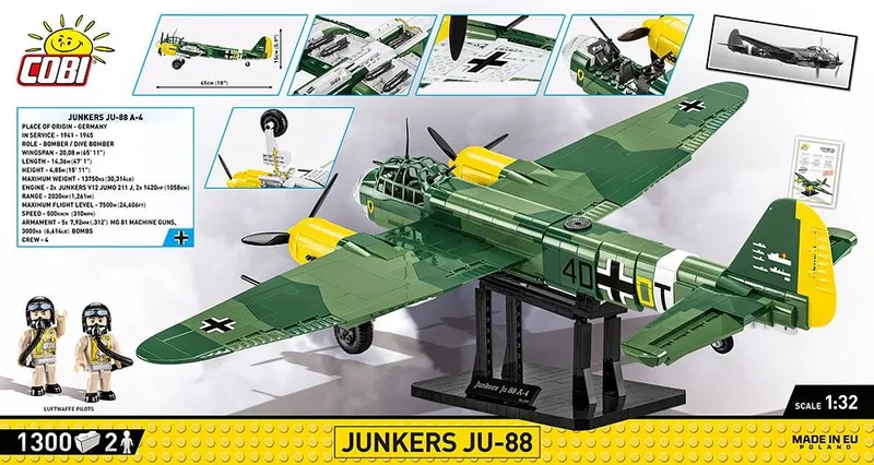 5732 Junkers Ju 88 - Limited Edition fra COBI – miljøbillede 3 af 4