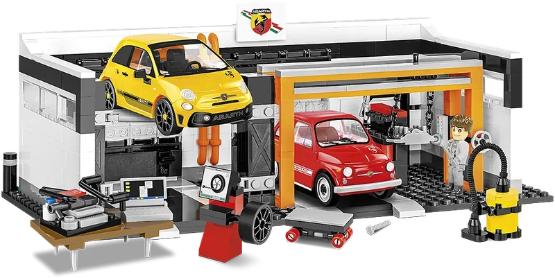 24501 Abarth Racing Garage fra COBI – produktbillede 1 af 4