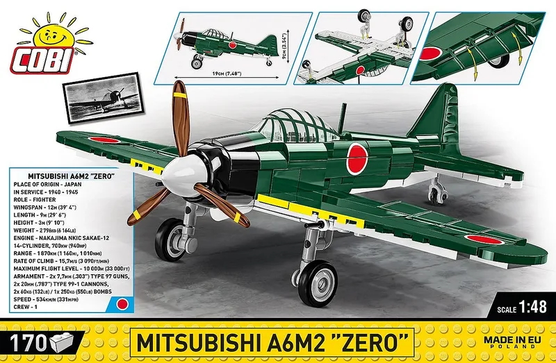 5861 Mitsubishi A6M2 "Zero" by COBI – interior photo 3 of 4