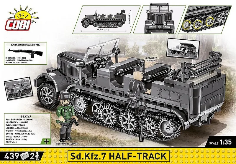 2275 Sd.Kfz. 7 Half-Track de COBI – photo d’ambiance 4 sur 4