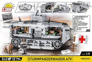 2989 Sturmpanzerwagen A7V fra COBI – miljøbillede 4 af 4