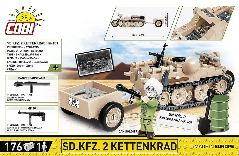 2401 Sd.Kfz.2 Kettenkrad by COBI – interior photo 4 of 4