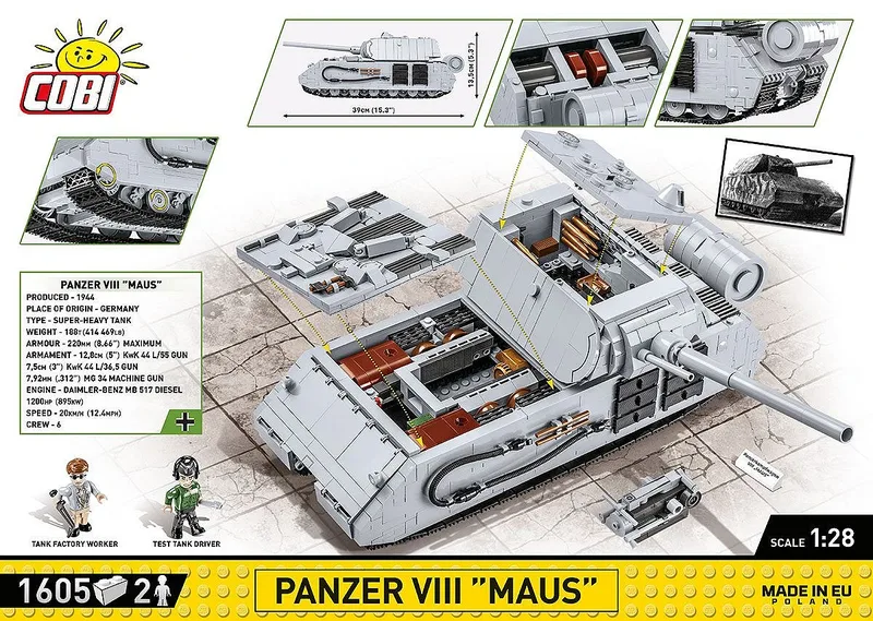 2559 Panzer VIII Maus fra COBI – miljøbillede 4 af 4