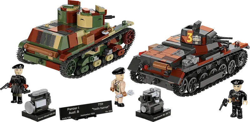 2659 Panzer I vs 7TP DW (September 1939) - Limited Edition de COBI – photo du produit 2 sur 4