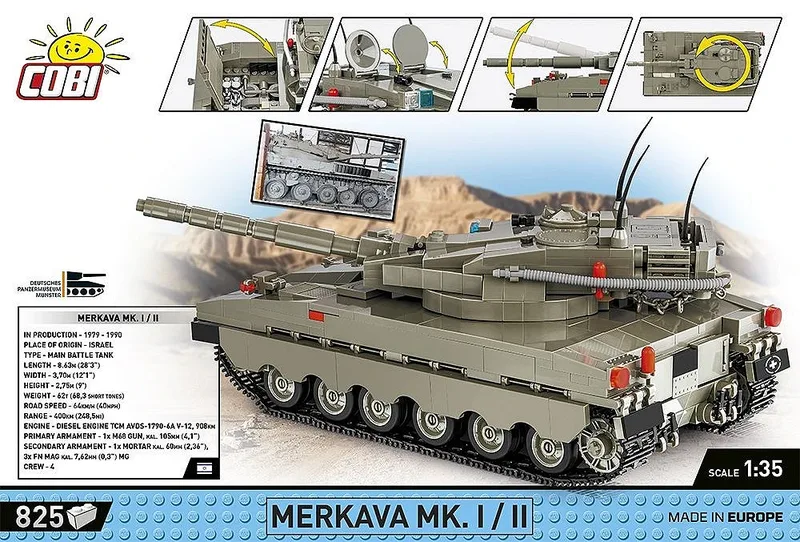 2621 Merkava Mk. 1/2 de COBI – photo d’ambiance 3 sur 4