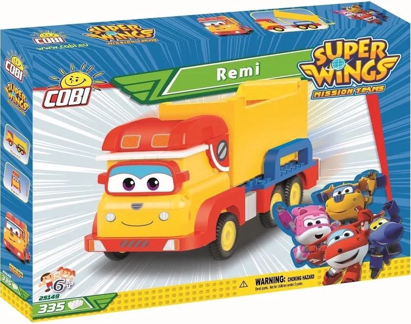 Bouwpakket Super Wings Remi Geel/rood 335-delig (25149) från COBI i Geel – produktbild