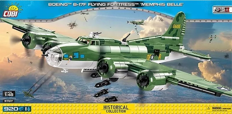 Bouwset Vliegtuig Boeing B-17f 1:48 Junior de COBI en Groen – photo du produit