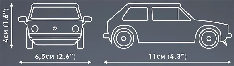 24613 Volkswagen Golf (1974-1983) från COBI – produktbild 4 av 4