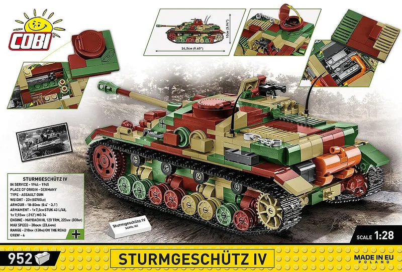 2576 Sturmgeschütz IV Sd.Kfz.167 de COBI – photo d’ambiance 4 sur 4