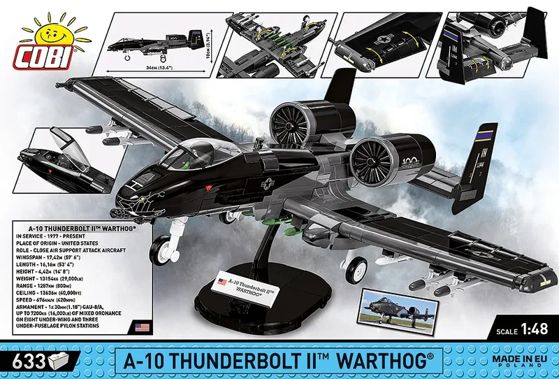 5837 A-10 Thunderbolt II Warthog by COBI – interior photo 4 of 4