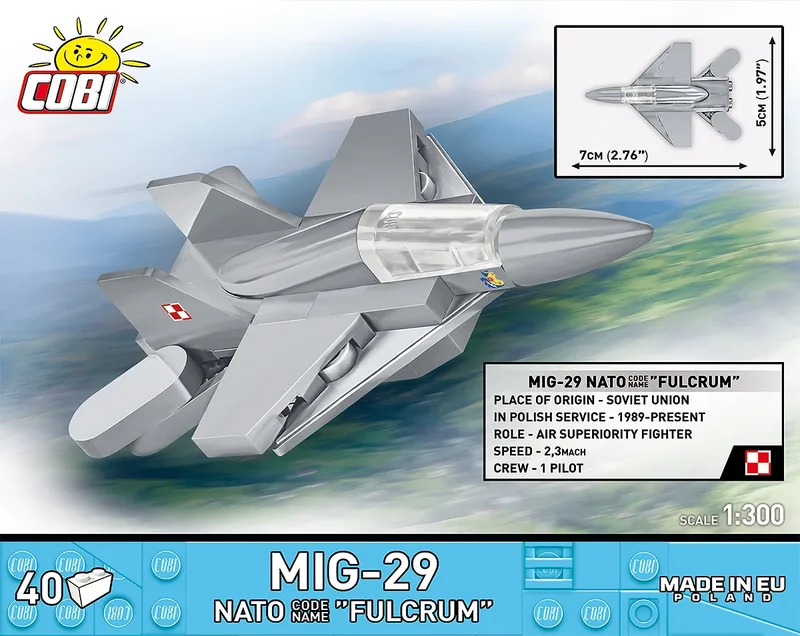 5928 MiG-29 NATO "Fulcrum" 1:300 fra COBI – miljøbillede 3 af 4
