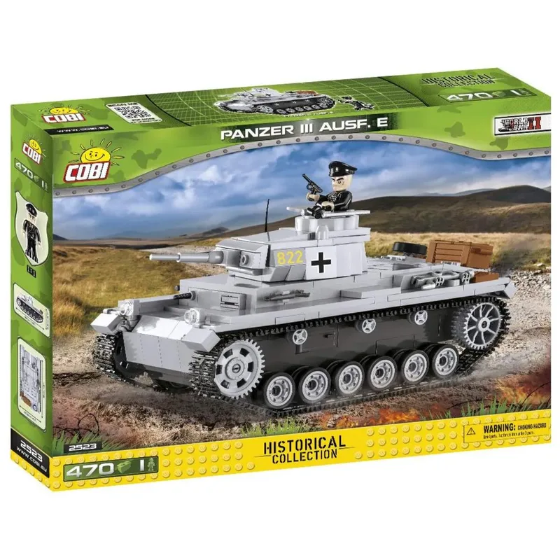 Cobi 2523 Bausatz Panzer III Ausführung E 475 Steine by COBI – product photo