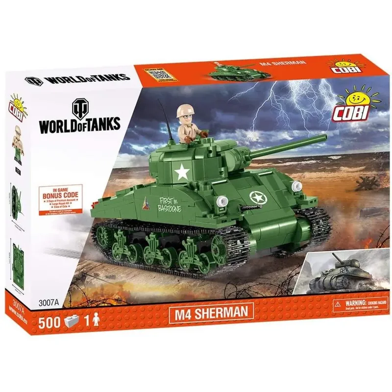 Cobi 3007A World of Tanks Panzer M4 Shermann de COBI – photo du produit