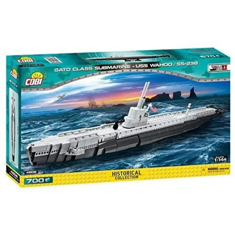 Cobi 4806 Historical Collection Gato Class Submarine USS Wahoo SS-238 by COBI in Grey, Black – product photo