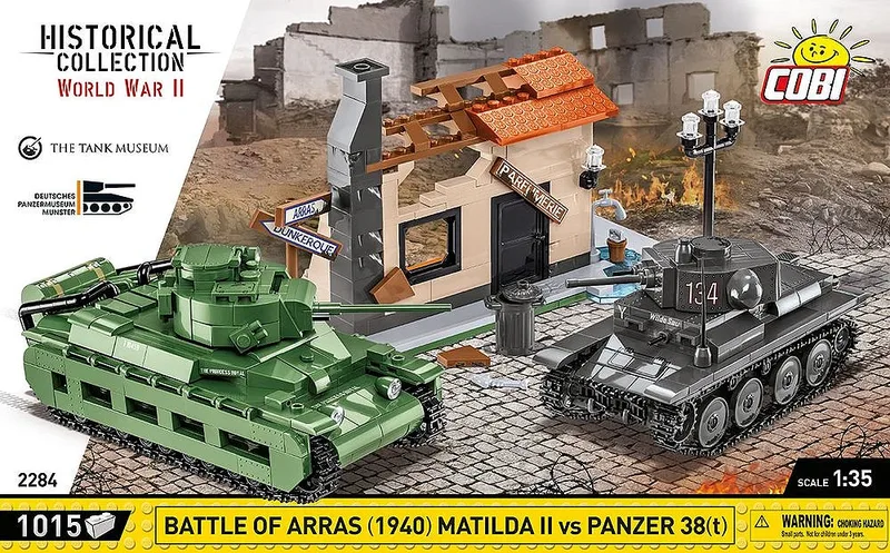 2284 Battle of Arras 1940 Matilda II vs Panzer 38(t) by COBI – interior photo 4 of 4