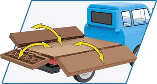 24593 Barkas B1000 Pritschenwagen fra COBI – miljøbillede 2 af 4