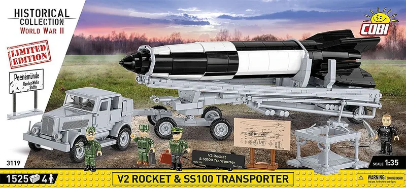 3119 V2 Rocket & SS100 Transporter - Limited Edition fra COBI – miljøbillede 4 af 4