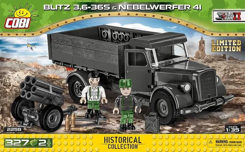 2258 Blitz 3,6-36S - Nebelwerfer 41 - Limited Edition by COBI – interior photo 2 of 4