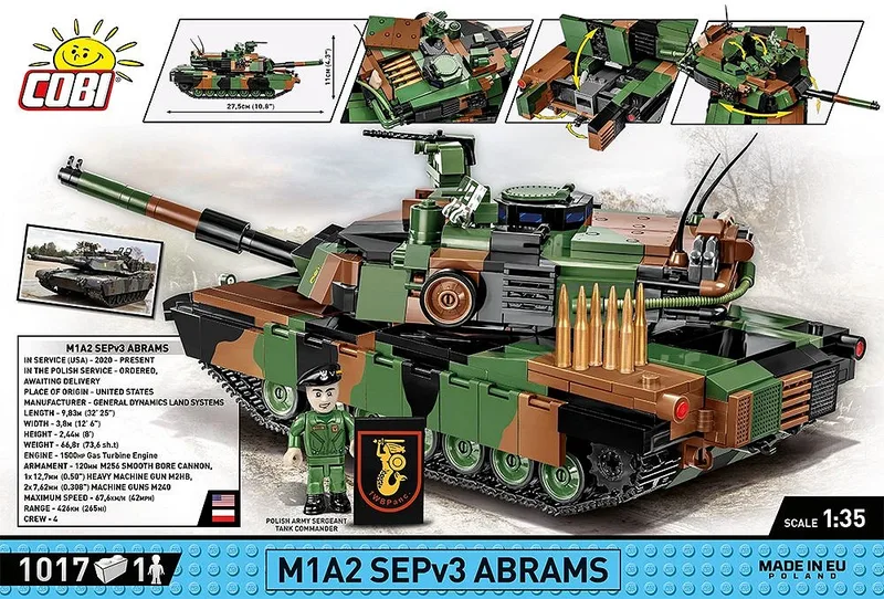 2623 M1A2 SEPv3 Abrams fra COBI – miljøbillede 4 af 4