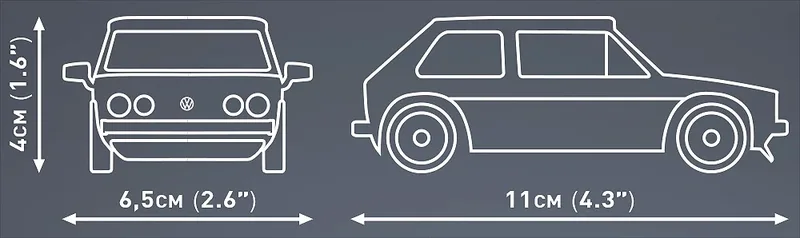 24615 Volkswagen Golf GTI (1976-1983) från COBI – produktbild 4 av 4
