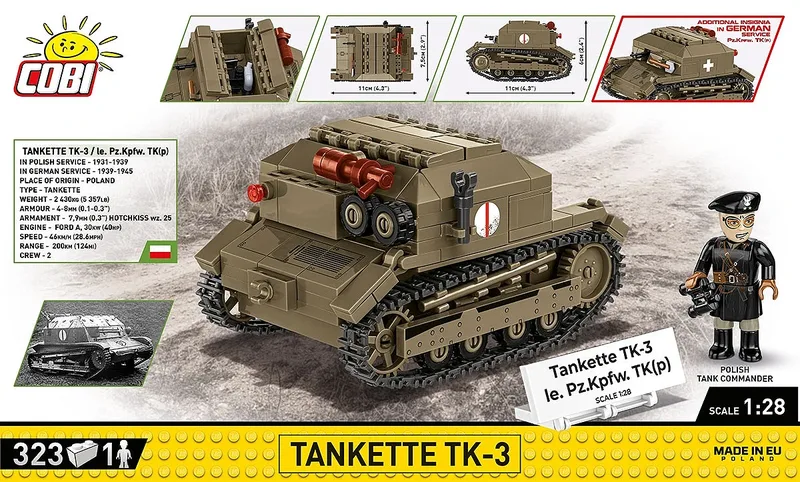 2658 Tankette TK-3 de COBI – photo d’ambiance 4 sur 4