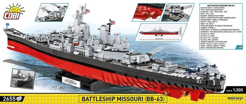 4837 Battleship Missouri (BB-63) de COBI – photo d’ambiance 4 sur 4