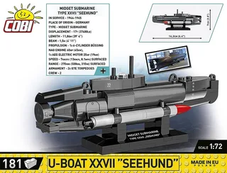4846 U-Boat XXVII Seehund by COBI – interior photo 3 of 4