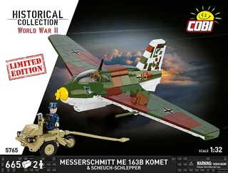 5765 Messerschmitt Me 163B Komet & Scheuch-Schlepper - Limited Edition by COBI – interior photo 3 of 4