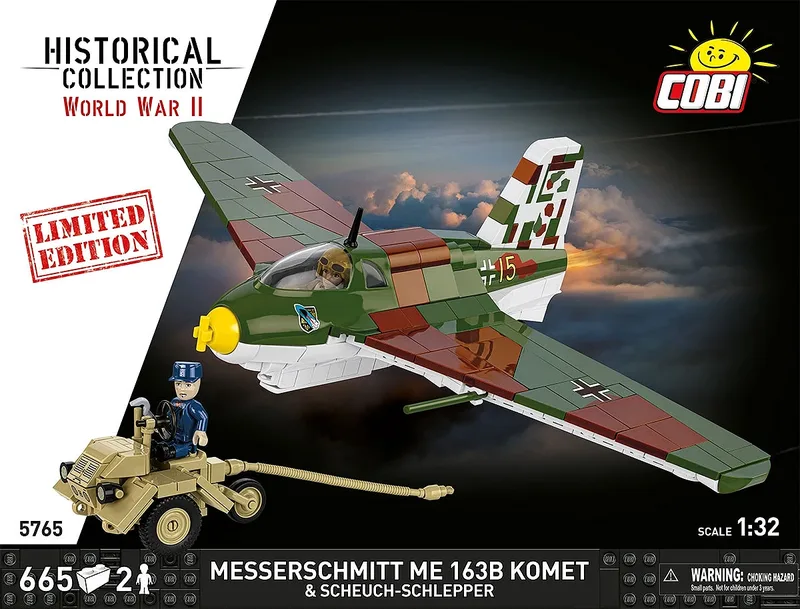 5765 Messerschmitt Me 163B Komet & Scheuch-Schlepper - Limited Edition by COBI – interior photo 3 of 4