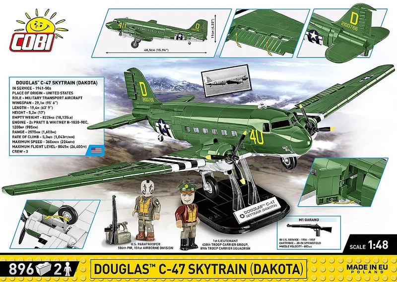 5743 Douglas C-47 Skytrain Dakota de COBI – photo d’ambiance 3 sur 4