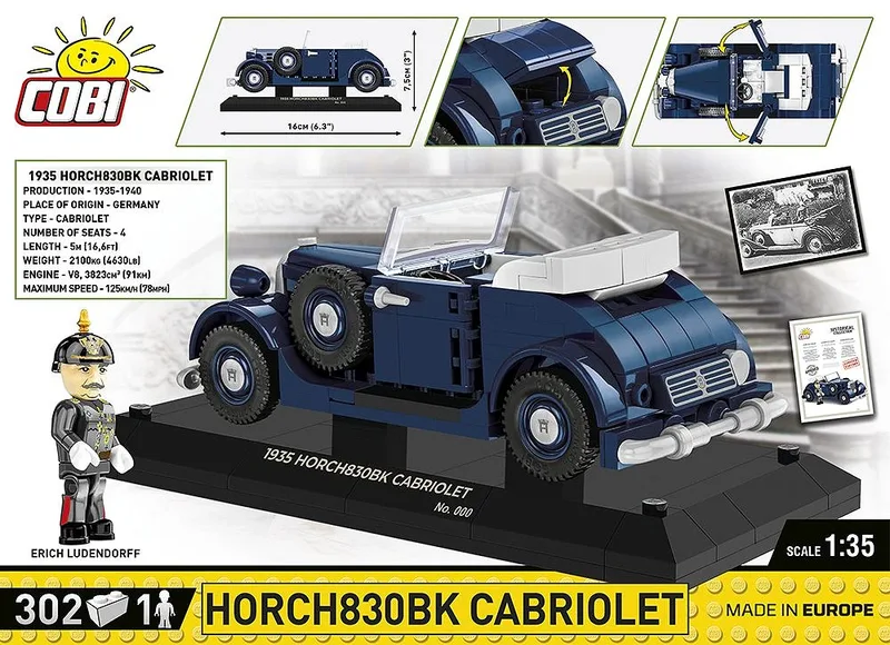 2271 Horch830BK Cabriolet - Limited Edition de COBI – photo d’ambiance 3 sur 4