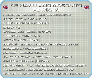 5718 De Havilland Mosquito FB Mk.VI by COBI – interior photo 4 of 4