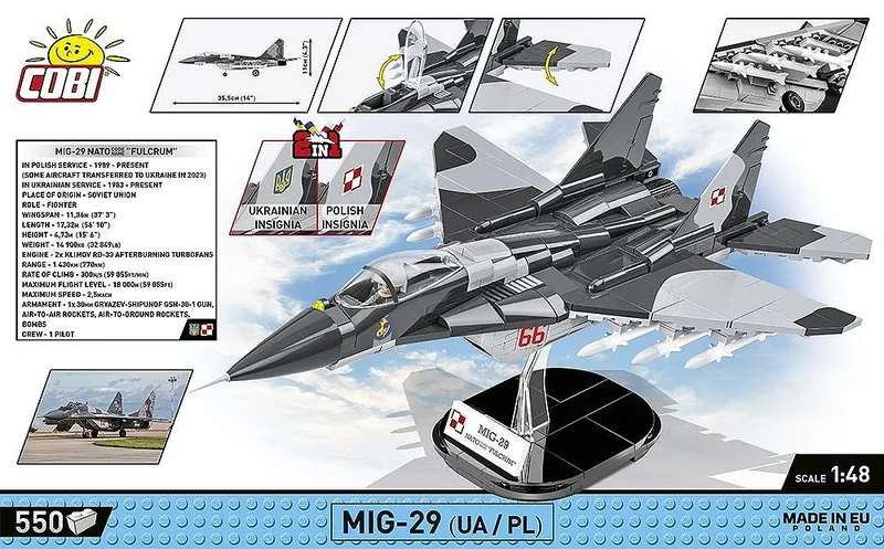 5840 MiG-29 (UA/PL) från COBI – miljöbild 3 av 4