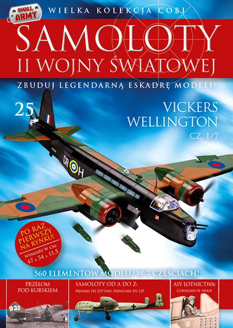 WW2 Tijdschrift - nr 25-31 Vickers Wellington fra COBI – produktbillede