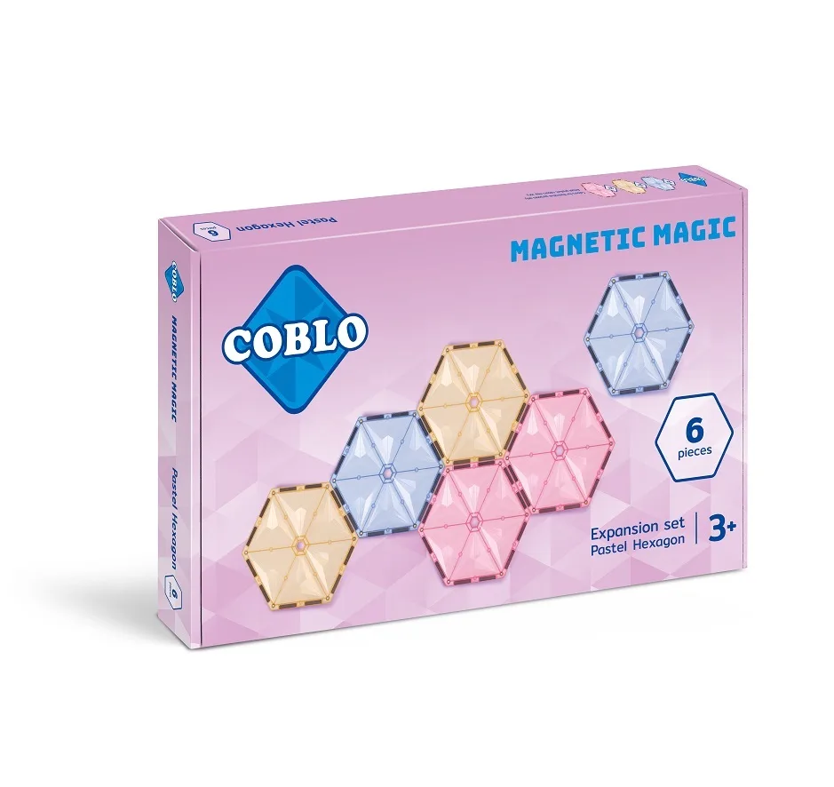 hexagon pastel 6 stuks von Coblo – Produktfoto